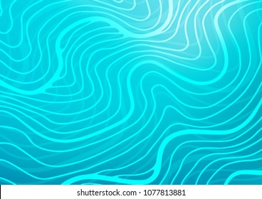 Light BLUE vector indian curved background. Colorful illustration in abstract style with doodles and Zen tangles. Brand-new design for your business.