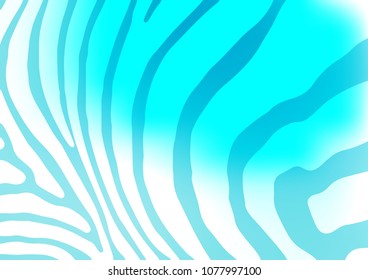 Light BLUE vector indian curved template. Brand-new colored illustration in blurry style with doodles. Brand-new design for your business.