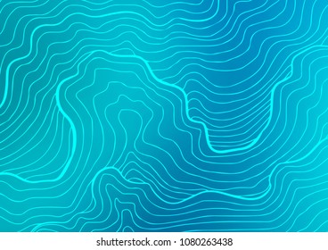 Light BLUE vector indian curved texture. Shining colored illustration with doodles in Zen tangle style. The best blurred design for your business.