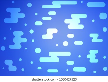 Light BLUE vector indian curved texture. An elegant bright illustration with lines in Natural style. Brand-new style for your business design.