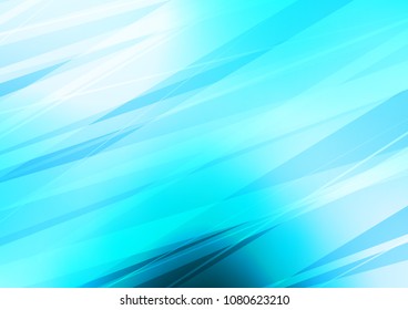 Light BLUE vector indian curved background. A completely new color illustration in doodle style. A completely new template for your business design.
