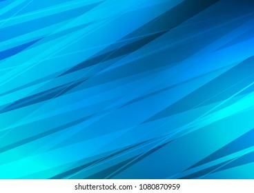 Light BLUE vector indian curved template. An elegant bright illustration with lines in Natural style. The pattern can be used for heads of websites and designs.