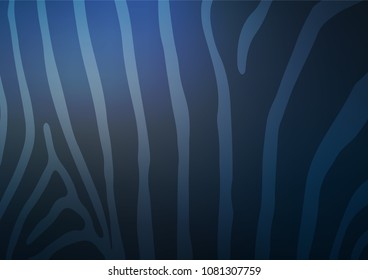 Light BLUE vector indian curved background. Doodles on blurred abstract background with gradient. The pattern can be used for coloring books and pages for kids.