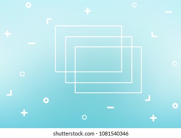 Light BLUE vector indian curved background. Sketchy hand drawn doodles on blurred background. The pattern can be used for coloring books and pages for kids.