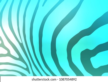 Light BLUE vector indian curved texture. Doodles on blurred abstract background with gradient. The template can be used as a background for cell phones.