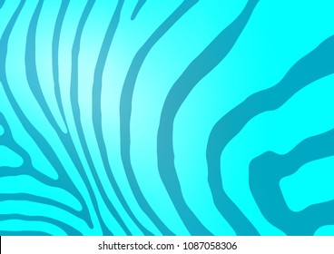 Light BLUE vector indian curved background. Creative illustration in blurred style with doodles and Zen tangles. The pattern can be used for coloring books and pages for kids.