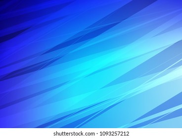 Light BLUE vector indian curved background. Colorful abstract illustration with lines in Asian style. The completely new template can be used for your brand book.