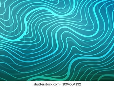 Light BLUE vector indian curved template. Sketchy hand drawn doodles on blurred background. A new texture for your design.