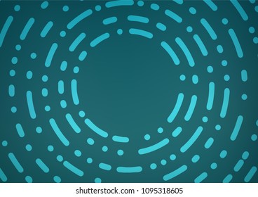 Light BLUE vector indian curved background. An elegant bright illustration with lines in Natural style. The best blurred design for your business.