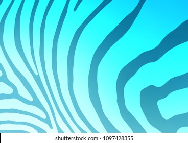 Light BLUE vector indian curved texture. Colorful illustration in abstract style with doodles and Zen tangles. The elegant pattern can be used as a part of a brand book.