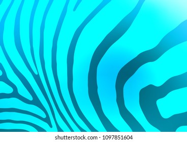 Light BLUE vector indian curved texture. A vague abstract illustration with doodles in Indian style. The textured pattern can be used for website.