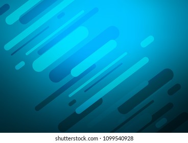 Light BLUE vector indian curved pattern. Colorful illustration in abstract style with doodles and Zen tangles. The pattern can be used for coloring books and pages for kids.