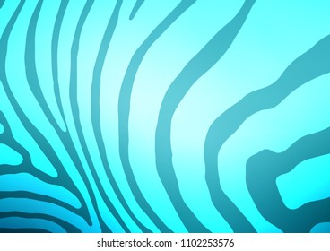 Light BLUE vector indian curved texture. Blurred decorative design in Indian style with Zen tangles. The pattern can be used for coloring books and pages for kids.