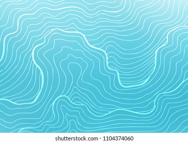 Light BLUE vector indian curved texture. Decorative shining illustration with doodles on abstract template. The doodle design can be used for your web site.