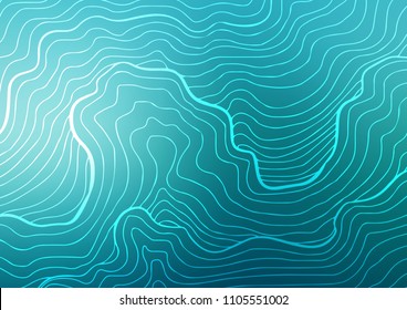 Light BLUE vector indian curved pattern. Shining colored illustration with doodles in Zen tangle style. Hand painted design for web, wrapping, wallpaper.