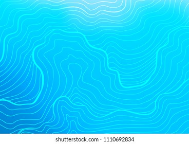 Light BLUE vector indian curved texture. Colorful abstract illustration with lines in Asian style. The template can be used as a background for cell phones.