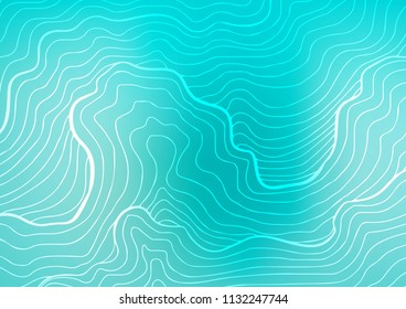 Light BLUE vector indian curved pattern. Doodles on blurred abstract background with gradient. The elegant pattern can be used as a part of a brand book.