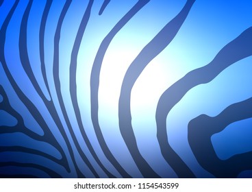 Light BLUE vector indian curved texture. Modern geometrical abstract illustration with doodles. The doodle design can be used for your web site.