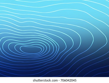 Light BLUE vector indian curved pattern. Brand-new colored illustration in blurry style with doodles. The best blurred design for your business.