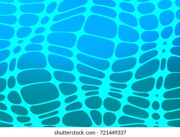 Light BLUE vector indian curved background. A vague abstract illustration with doodles in Indian style. The pattern can be used for heads of websites and designs.