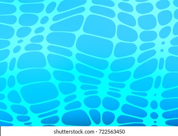 Light BLUE vector indian curved template. Colorful illustration in abstract style with doodles and Zen tangles. The completely new template can be used for your brand book.