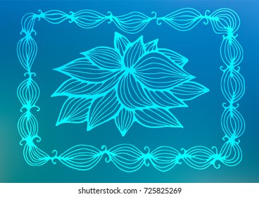 Light BLUE vector indian curved texture. Brand-new colored illustration in blurry style with doodles. A completely new design for your business.