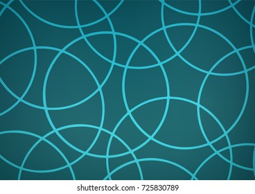 Light BLUE vector indian curved texture. Glitter abstract illustration with doodles and Zen tangles. The elegant pattern can be used as a part of a brand book.