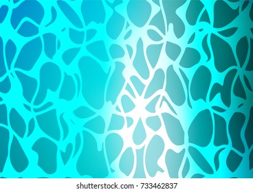 Light BLUE vector indian curved background. A completely new color illustration in doodle style. A completely new template for your business design.