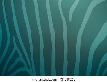 Light BLUE vector indian curved template. Colorful illustration in abstract style with doodles and Zen tangles. The pattern can be used for heads of websites and designs.