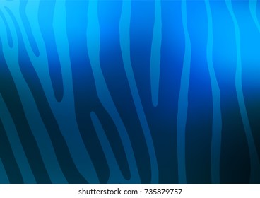 Light BLUE vector indian curved pattern. Colorful illustration in abstract style with doodles and Zen tangles. Hand painted design for web, wrapping, wallpaper.