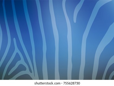 Light BLUE vector indian curved pattern. An elegant bright illustration with lines in Natural style. The pattern can be used for wallpapers and coloring books.