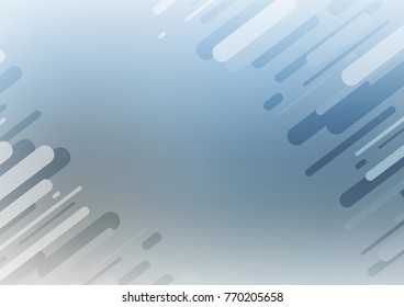 Light BLUE vector indian curved texture. Geometric doodle illustration in Origami style with gradient. The pattern can be used for wallpapers and coloring books.