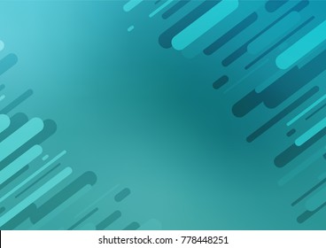 Light BLUE vector indian curved template. Blurred decorative design in Indian style with Zen tangles. The doodle design can be used for your web site.