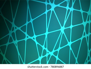 Light BLUE vector indian curved pattern. A completely new color illustration in doodle style. The completely new template can be used for your brand book.