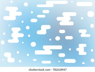 Light BLUE vector indian curved texture. Colorful abstract illustration with lines in Asian style. The best blurred design for your business.