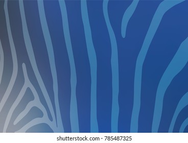 Light BLUE vector indian curved background. Blurred decorative design in Indian style with Zen tangles. The pattern can be used for coloring books and pages for kids.
