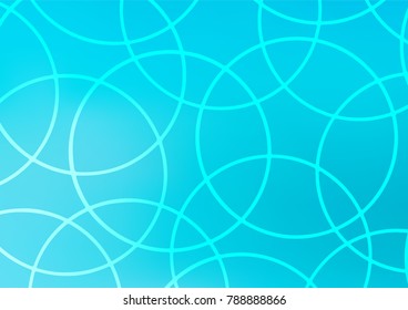 Light BLUE vector indian curved pattern. A completely new color illustration in doodle style. A completely new template for your business design.