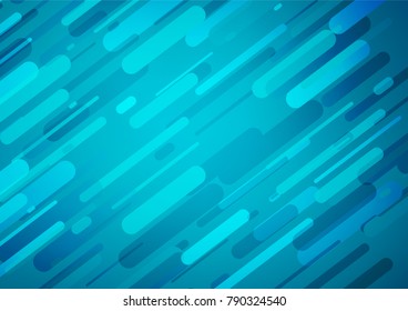 Light BLUE vector indian curved template. A completely new color illustration in doodle style. A completely new design for your business.