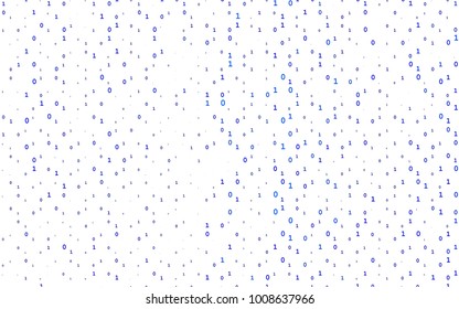 Light BLUE vector layout with algebra elements. Blurred design in simple style with collection of numerals. Template can be used as a background for ads of typography.