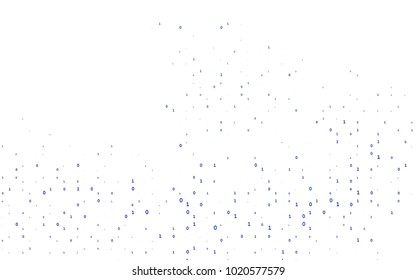 Light BLUE vector layout with algebra elements. Modern geometrical illustration with numerals. Smart design for your business advert of university.