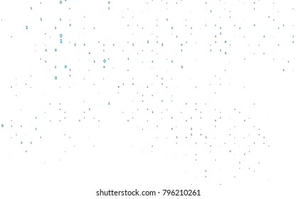 Light BLUE vector layout with algebra elements. Blurred design in simple style with collection of numerals. The pattern can be used for school, grammar websites.
