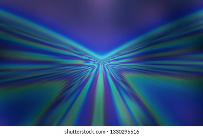 Light BLUE vector layout with bent lines. Creative illustration in halftone style with gradient. A completely new template for your design.