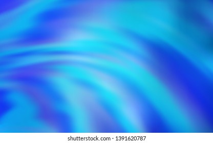 Light BLUE vector layout with bent lines. Colorful abstract illustration with gradient lines. Abstract design for your web site.