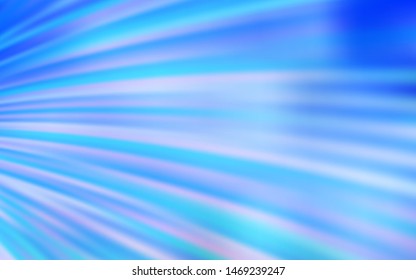 Light BLUE vector layout with bent lines. A sample with colorful lines, shapes. A completely new design for your business.