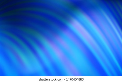 Light BLUE vector layout with bent lines. Shining colorful illustration in simple style. Pattern for your business design.