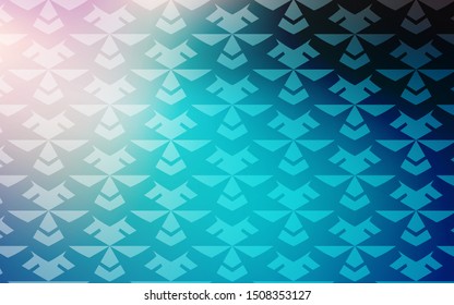 Light BLUE vector layout with bent lines. Modern gradient abstract illustration with bandy lines. Colorful wave pattern for your design.