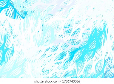 Light BLUE vector layout with bent lines. An elegant bright illustration with gradient lines. Abstract design for your web site.