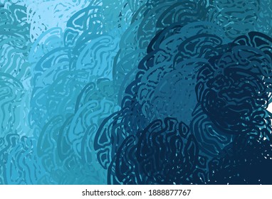 Light BLUE vector layout with bent lines. A circumflex abstract illustration with gradient. New composition for your brand book.
