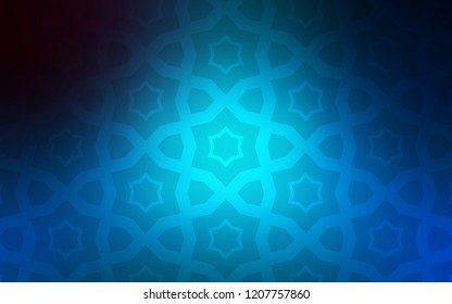 Light BLUE vector layout with bright stars. Blurred decorative design in simple style with stars. Template for sell phone backgrounds.