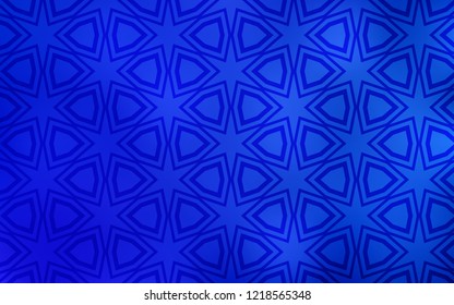 Light BLUE vector layout with bright stars. Shining colored illustration with stars. Smart design for your business advert.